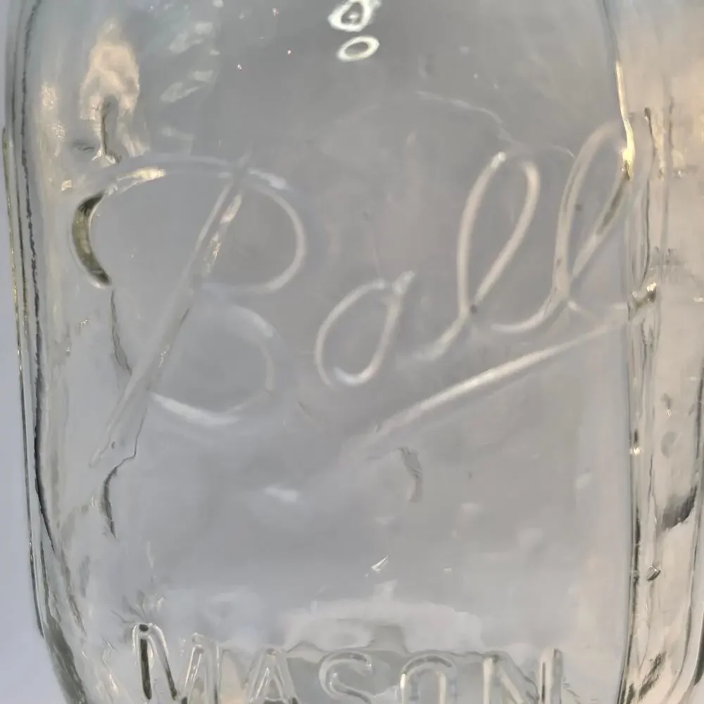 Ball Mason Jar Redneck Hillbilly Wine Glass Goblet Pedestal Drinkware Vintage